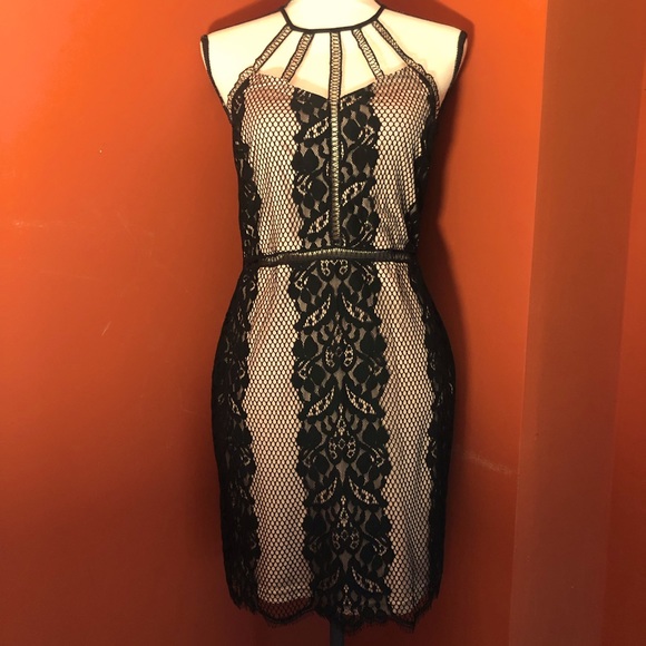 Dresses & Skirts - Cute black and nude lace dress sz M
CHECK OUT MY $10 ITEMS!